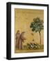 St. Francis of Assisi Preaching to the Birds-Giotto di Bondone-Framed Premium Giclee Print