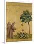 St. Francis of Assisi Preaching to the Birds-Giotto di Bondone-Framed Premium Giclee Print