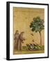 St. Francis of Assisi Preaching to the Birds-Giotto di Bondone-Framed Giclee Print