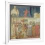 St. Francis of Assisi Preparing the Christmas Crib at Grecchio, 1296-97-Giotto di Bondone-Framed Giclee Print