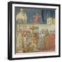 St. Francis of Assisi Preparing the Christmas Crib at Grecchio, 1296-97-Giotto di Bondone-Framed Giclee Print