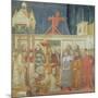 St. Francis of Assisi Preparing the Christmas Crib at Grecchio, 1296-97-Giotto di Bondone-Mounted Giclee Print