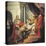 St Francis of Assisi Presents Rule to Pope Innocent IV-Nicholas Ricciolini-Stretched Canvas