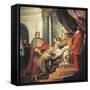 St Francis of Assisi Presents Rule to Pope Innocent IV-Nicholas Ricciolini-Framed Stretched Canvas