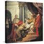 St Francis of Assisi Presents Rule to Pope Innocent IV-Nicholas Ricciolini-Stretched Canvas