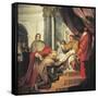 St Francis of Assisi Presents Rule to Pope Innocent IV-Nicholas Ricciolini-Framed Stretched Canvas