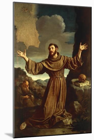 St. Francis of Assisi Receiving the Stigmata-null-Mounted Giclee Print