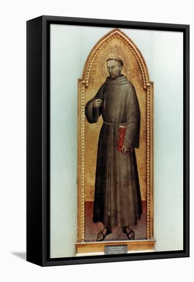 St. Francis Of Assisi-Giovanni Da Milano-Framed Stretched Canvas