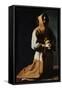 St Francis Of Assisi-Francisco de Zubaran-Framed Stretched Canvas