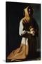 St Francis Of Assisi-Francisco de Zubaran-Stretched Canvas