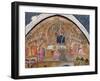 St. Francis Offering Roses to the Apparition of Christ and the Virgin, Fresco from the…-Ilario da Viterbo-Framed Giclee Print
