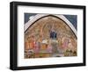 St. Francis Offering Roses to the Apparition of Christ and the Virgin, Fresco from the…-Ilario da Viterbo-Framed Giclee Print