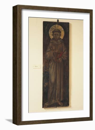 St Francis, Painted on Panel by Cimabue-null-Framed Giclee Print