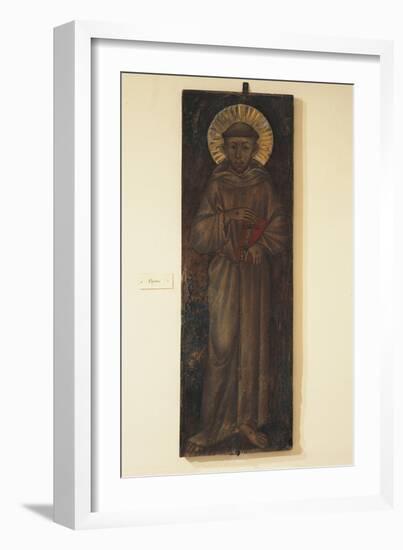 St Francis, Painted on Panel by Cimabue-null-Framed Giclee Print
