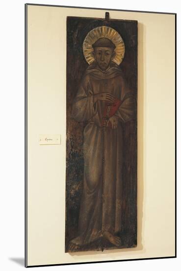 St Francis, Painted on Panel by Cimabue-null-Mounted Giclee Print