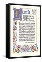 St. Francis Prayer-null-Framed Stretched Canvas