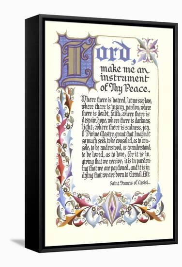 St. Francis Prayer-null-Framed Stretched Canvas