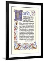 St. Francis Prayer-null-Framed Art Print