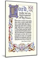 St. Francis Prayer-null-Mounted Art Print