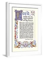 St. Francis Prayer-null-Framed Art Print