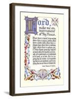 St. Francis Prayer-null-Framed Art Print