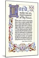 St. Francis Prayer-null-Mounted Art Print