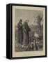 St Francis Preaches to the Birds-Henry Stacey Marks-Framed Stretched Canvas