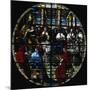 St Francis Presenting His Rule to Pope, Rose Window of Church of St Francis-null-Mounted Giclee Print