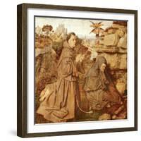 St Francis Receiving Stigmata, 1432-Jan van Eyck-Framed Giclee Print