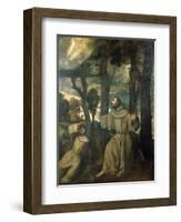 St Francis Receiving Stigmata, 1525, by Titian-null-Framed Giclee Print