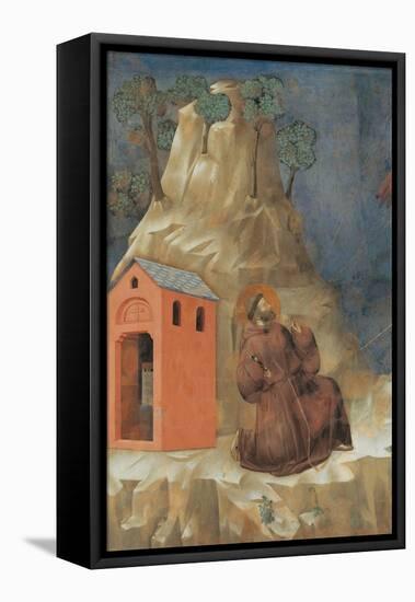 St. Francis Receiving Stigmata-Giotto-Framed Stretched Canvas