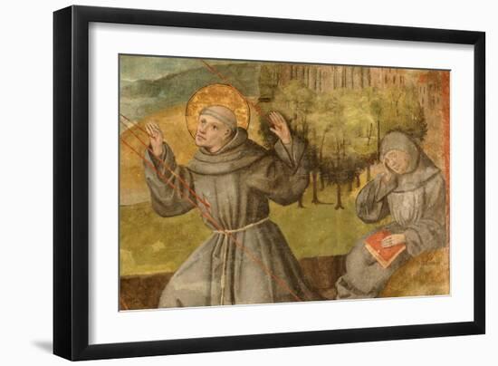 St Francis Receiving Stigmata-null-Framed Giclee Print