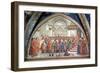 St. Francis Receiving the Rule of the Order from Pope Honorius-Domenico Ghirlandaio-Framed Giclee Print