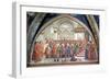 St. Francis Receiving the Rule of the Order from Pope Honorius-Domenico Ghirlandaio-Framed Giclee Print