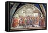 St. Francis Receiving the Rule of the Order from Pope Honorius-Domenico Ghirlandaio-Framed Stretched Canvas