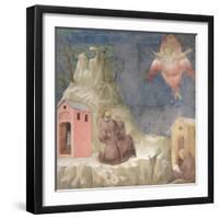 St. Francis Receiving the Stigmata, 1297-99-Giotto di Bondone-Framed Giclee Print