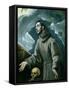 St. Francis Receiving the Stigmata-El Greco-Framed Stretched Canvas