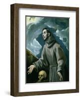 St. Francis Receiving the Stigmata-El Greco-Framed Giclee Print