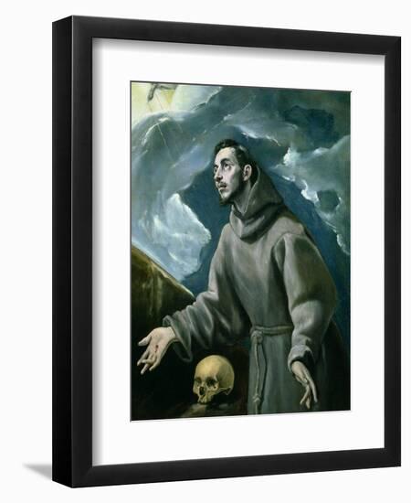 St. Francis Receiving the Stigmata-El Greco-Framed Giclee Print