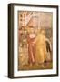 St. Francis Renounces All Worldly Goods, Detail of Pietro Di Bernardone, 1297-99-Giotto di Bondone-Framed Giclee Print