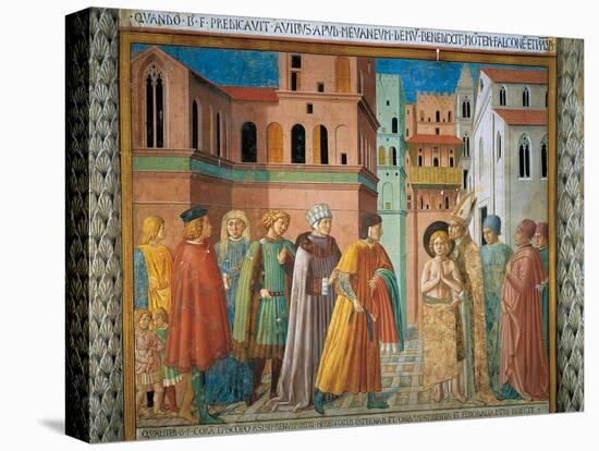 St. Francis Renunciation of Paternal Wealth-Benozzo Gozzoli-Stretched Canvas