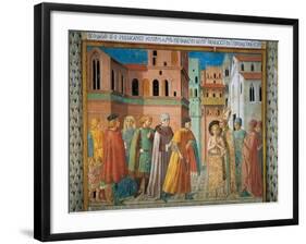 St. Francis Renunciation of Paternal Wealth-Benozzo Gozzoli-Framed Art Print