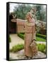 St. Francis Statue at the St. Francis Vineyards and Winery, Sonoma Valley, California, USA-Julie Eggers-Framed Stretched Canvas