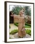 St. Francis Statue at the St. Francis Vineyards and Winery, Sonoma Valley, California, USA-Julie Eggers-Framed Premium Photographic Print