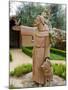 St. Francis Statue at the St. Francis Vineyards and Winery, Sonoma Valley, California, USA-Julie Eggers-Mounted Premium Photographic Print