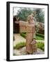 St. Francis Statue at the St. Francis Vineyards and Winery, Sonoma Valley, California, USA-Julie Eggers-Framed Photographic Print