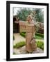 St. Francis Statue at the St. Francis Vineyards and Winery, Sonoma Valley, California, USA-Julie Eggers-Framed Photographic Print