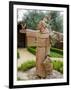 St. Francis Statue at the St. Francis Vineyards and Winery, Sonoma Valley, California, USA-Julie Eggers-Framed Photographic Print