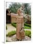 St. Francis Statue at the St. Francis Vineyards and Winery, Sonoma Valley, California, USA-Julie Eggers-Framed Photographic Print