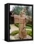 St. Francis Statue at the St. Francis Vineyards and Winery, Sonoma Valley, California, USA-Julie Eggers-Framed Stretched Canvas